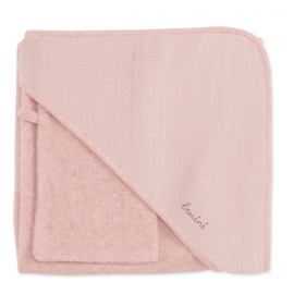 Bemini - cape de bain 90/90 cm terry cadum 44 blush