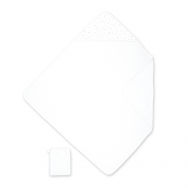 Bemini - cape de bain 90/90 cm bamboo stary 10 snow