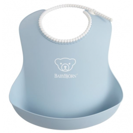 Babybjorn - bavoir souple bb bleu pastel