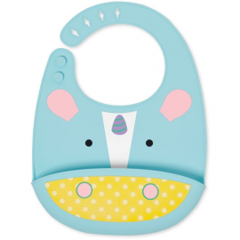Skip hop - zoo bavoir silicone licorne