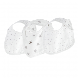 Trois kilos sept - reves d'etoile lot de 3 petits bavoirs
