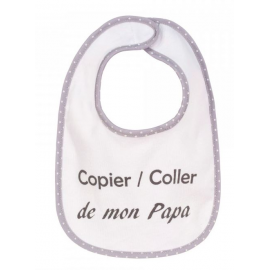 Trois kilos sept - bavoir 1er age copie/colle papa